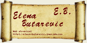 Elena Butarević vizit kartica